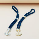 Beckett Men's Navy Rope Anchor Bracelet, view 11