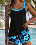 Hattie two-piece beach tankini set in bright colours, view 14