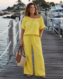 Elke knit two-piece set with drawstring waist, view 8