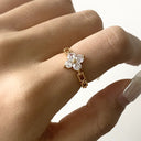 Merle Gold Petal Ring, view 3
