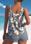 Gillian floral print tankini set, view 5