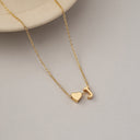 Heart Initial Necklace A to Z, Dainty Gold Letter Necklace for Women