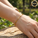 Cross Chain Bracelet for Women, 304L Stainless Steel, 18K Gold Plated or Steel
