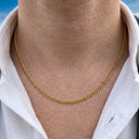Owen Men's Fine Curb Chain Necklace, view 6