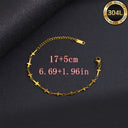 Cross Chain Bracelet for Women, 304L Stainless Steel, 18K Gold Plated or Steel