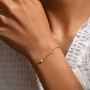 Clover Cross Bracelet, 304 Stainless Steel, Hypoallergenic, Minimalist