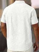 Coolum Men's Short Sleeve Linen Blend Shirt, view 33