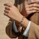 Dahlia Two-Tone Chain Bracelet, view 5