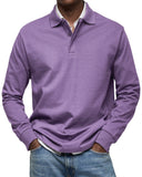 Orson Men's Long Sleeve Casual Polo Shirt, view 8