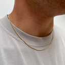 Owen Men's Fine Curb Chain Necklace, view 8