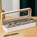Emilia 6 Compartment Watch Organiser Box with Clear Lid, view 6