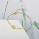 Sun Bracelet, Stainless Steel, 18K Gold Plated or Silver, Unisex