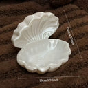 Estelle White Shell Shaped Jewellery Tray, view 2