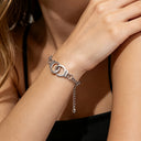 Handcuff Chain Bracelet, Adjustable Statement Bracelet, Gold or Silver