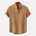 Hobart Men's Solid Colour Cotton Button Shirt, view 7