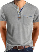 Bicheno Men's Premium Round Neck Pocket T-Shirt, view 4