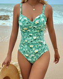 Dalia printed one piece swimsuit in tankini style