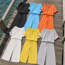 Elke knit two-piece set with drawstring waist, view 9