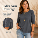 Kalina half sleeve t-shirt for women with relaxed fit, view 6