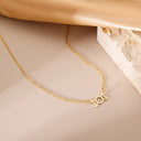 Triple Moon Necklace, 18K Gold Plated Stainless Steel Moon Pendant