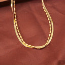 Layered Pearl Chain Bracelet, 304 Stainless Steel, 18K Gold Plated