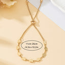 Heart Tennis Bracelet for Women, 14K Gold Plated, Adjustable
