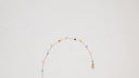 Cube Chain Necklace, Multicolour Short Collarbone Necklace for Women