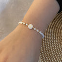 Rina Initial Pearl Bracelet, view 15