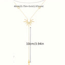 Long Y Necklace for Women, Cubic Zirconia Lariat Pendant, Gold or Silver
