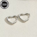 Stainless Steel Earrings for Women, 316L, 18K Gold Plated, Hypoallergenic