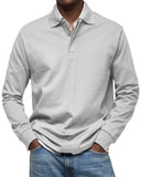 Orson Men's Long Sleeve Casual Polo Shirt, view 4