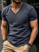 Albany Men's Soft Breathable Short Sleeve T-Shirt, view 7