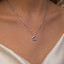 Butterfly Pendant Necklace for Women, Stainless Steel, Gold, Silver or Rose Gold