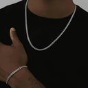 Callan Men's Curb Chain Necklace and Bracelet Set, view 5