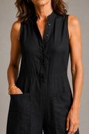 Noir Linen Jumpsuit