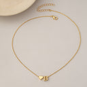 Heart Initial Necklace A to Z, Dainty Gold Letter Necklace for Women