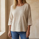 CEMAGI Casual Cotton and Linen T-shirt