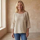 CEMAGI Casual Cotton and Linen T-shirt