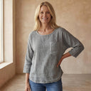 CEMAGI Casual Cotton and Linen T-shirt