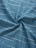 Esperance Men's Stripe and Check Pattern Shirt, view 15