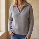 VIOLET CASUAL LONG SLEEVE KNIT SWEATER