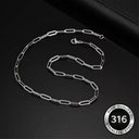 Bryce Men's Paperclip Chain Necklace, view 8