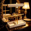 Etta Double-Layer Jewellery Stand with Ring Tray, view 4