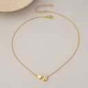 Heart Initial Necklace A to Z, Dainty Gold Letter Necklace for Women
