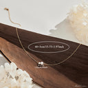 Pearl Pendant Necklace for Women, Dainty Faux Pearl on Gold Chain