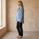 MIERESA Oversized Denim Pullover