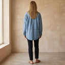 MIERESA Oversized Denim Pullover