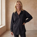 MIERESA Oversized Denim Pullover