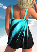 Emilie vibrant floral print tankini set, view 8