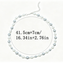 Glass Bead Necklace for Women, Colourful Summer Bead Necklace